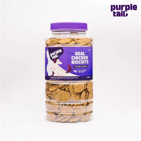 Purple Tail Real Chicken Biscuits Chicken Flavour 455g Dog Biscuits ...
