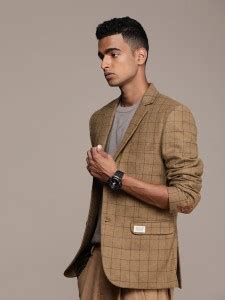 Mr Bowerbird Checkered Single Breasted Casual Men Blazer - Buy Mr ...