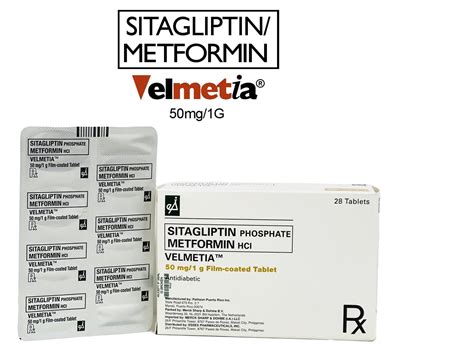 VELMETIA Sitagliptin 50mg/1g 1 Tablet – Think Health