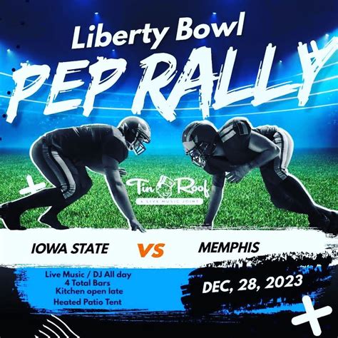 Liberty Bowl Pep Rally , Tin Roof Memphis, 28 December to 29 December ...