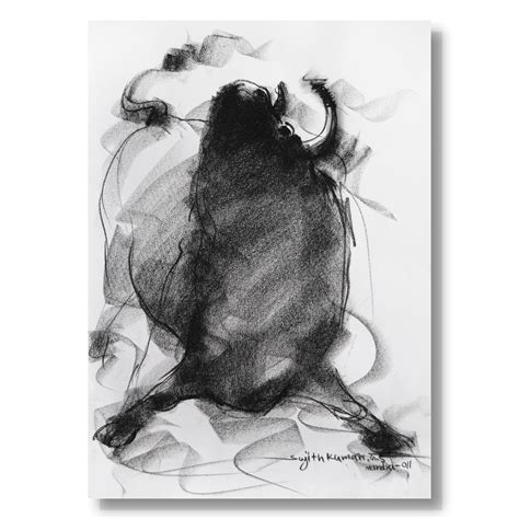 Bull Drawing-028 – SUJITH KUMAR GS MANDYA Art Studio Gallery - SKGSM ...