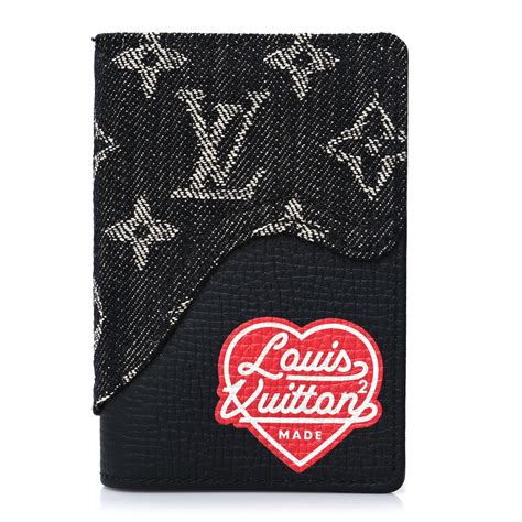Louis Vuitton X NIGO Taurillon Monogram Denim Drip Pocket Organizer ...