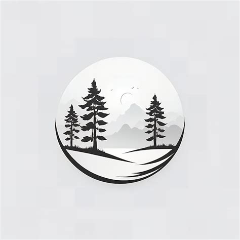 Serene mountain landscape with trees | Premium AI-generated image