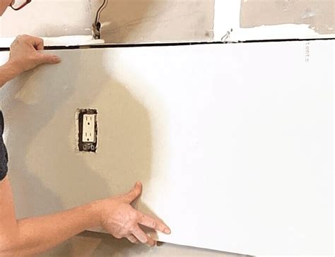How to Cut a Hole in Drywall for Outlet - No Measuring Required! - The ...