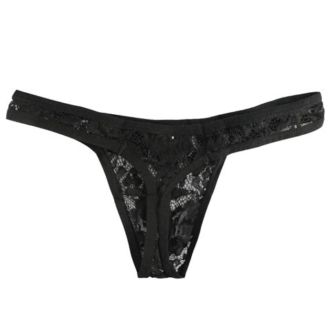 Alvivi Men's Floral Lace Lingerie Underwear Semi See Through Bikini ...
