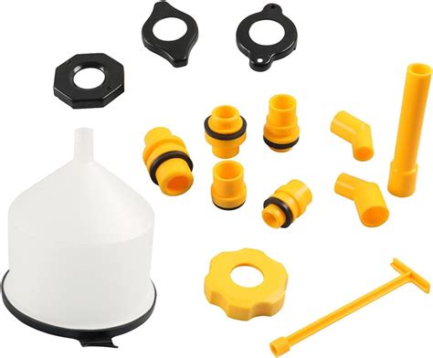 Coolant Funnel Kit,15 Pcs No-Spill Coolant Funnel Kit with Switch - Auto Coolant Flush Kit ...