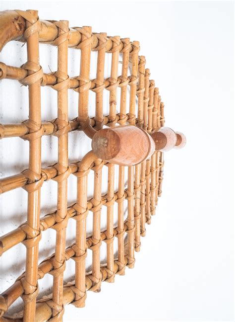 Olaf von Bohr Bamboo Coatrack with 3 Hooks, Italy Midcentury – DERIVE