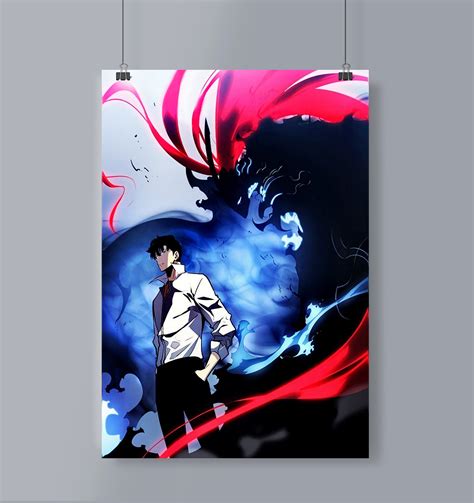 Sung Jin Woo and Igris Poster Portrait Solo Leveling – Mangastore
