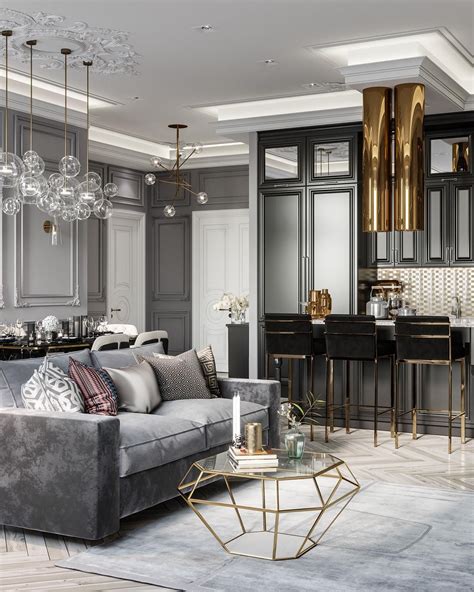 grey and gold living room ideas