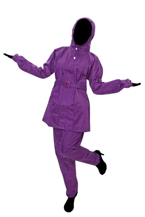 Romano nx Women's 100% Waterproof Heavy Duty Double Layer Hooded Rain ...