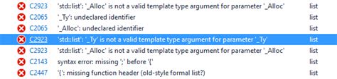 Image result for Compiler Error List