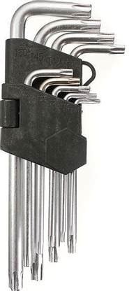 Inditrust 9pcs T10-T50 Torx Hex Wrench Screwdriver Star Key L Wrench ...