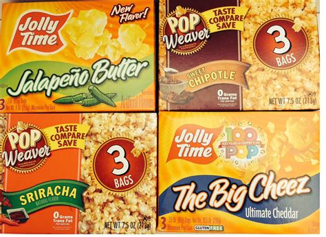 Buy Microwave Popcorn Spicy Bundle of Four 3-pack Boxes: Pop Weaver ...