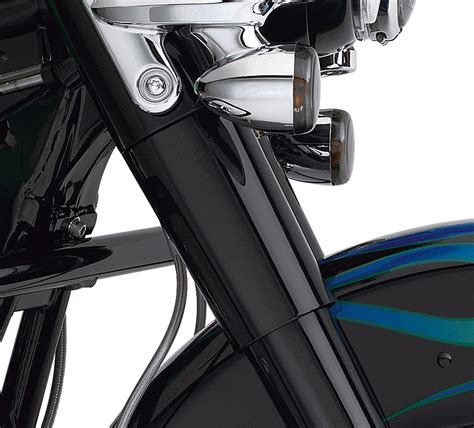 Gloss Black Upper Fork Slider Covers | Harley-Davidson IN