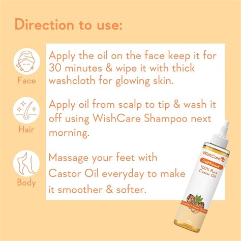 Wishcare Premium Cold Pressed Castor Oil