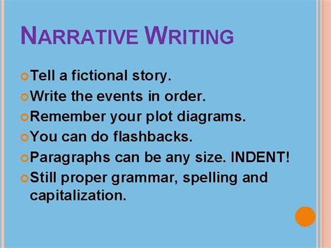 Image result for Narrative Format Example