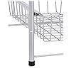 amazon basics 2-Tier Sliding Drawers Basket Storage Organizer, Silver ...