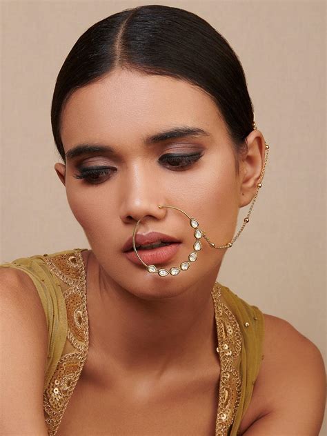 Designer & Ethnic Nose Ring | Bridal Nose Ring – Curio Cottage