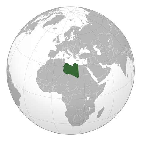 Libya On Africa Map