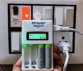 ENVIE® (ECR-011) Speedster Fast Charger for AA & AAA Rechargeable ...