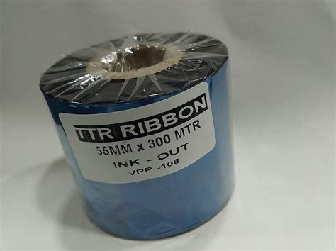 Vardhaman 55mm X 300mm Meters, 1 Inch core, Thermal Transfer Barcode ...
