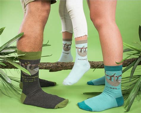 Sloth Socks for the Whole Family | Sloth socks, Cool socks, Wine socks