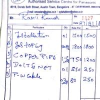 Panasonic — Overcharging service charge for ac installation