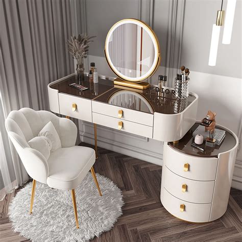 Vanity Dressing Table Furniture Dressing Table And Stool Set With Led