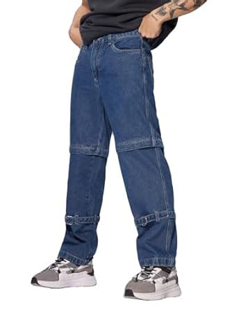 Buy The Souled Store Convertible Jeans: Steel Blue Men and Boys ...