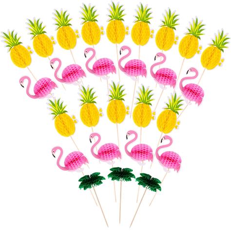 90 Pieces Flamingo Cupcake Toppers Pineapple Cupcake | Ubuy India