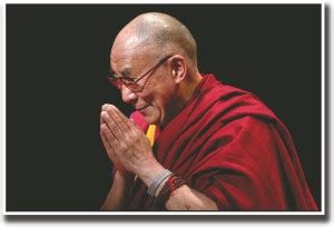 Dalai lama folding hands Fine Art Print - Religious posters in India ...