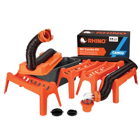 Camco Rhino Ultimate 20' RV Sewer Hose Kit — All-in-One Sewer Hose ...