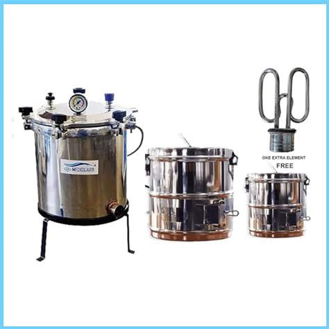 MEDIGUARD Autoclave Six Wing Nut Electric 12"x12" Capacity 21L & Dress ...