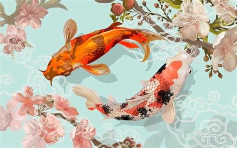 Koi Fish Wallpaper at Christopher Pettway blog