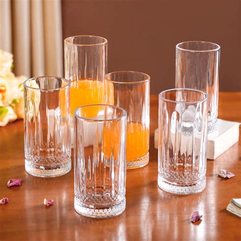 Crystal Clarity Luxurious Juice Glass Set Of 6 466ml Online - Premium ...