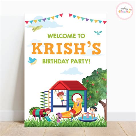Playground Welcome Board – Party Smarty