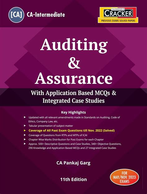 Buy Taxmann's CRACKER for Auditing & Assurance with Application Based ...