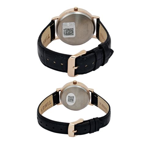 TIMEX White Round Dial Analog Pair's Watch - TW00PR336