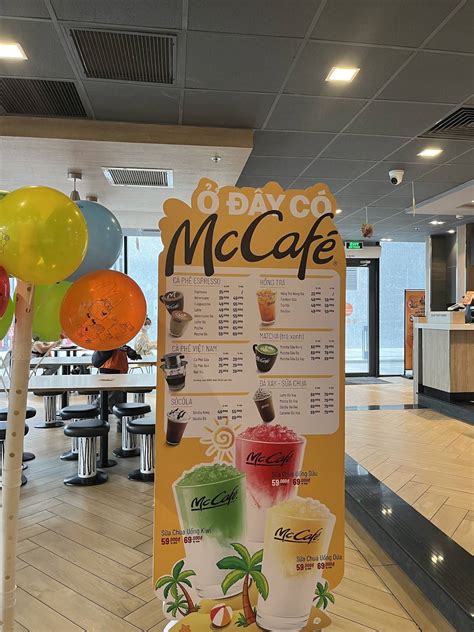 Carta del restaurante McDonald's The Grace, Ciudad Ho Chi Minh (Saigón)