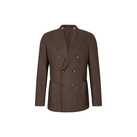 Wollmix-Flanell-Baukasten-Doppelreiher Salio in Braun - im windsor ...