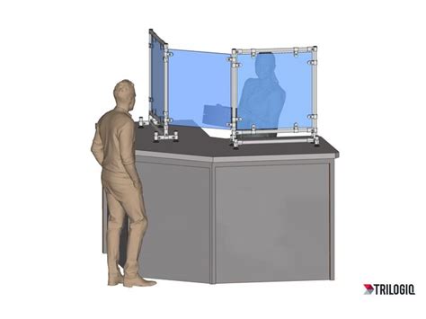 Cloison, séparation, écran anti-contamination sur mesure | Contact TRILOGIQ