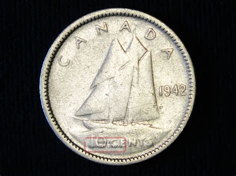 1942 Canadian Silver Ten Cent - Coin Pictured You Will Receive