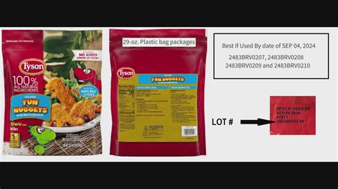 Tyson Chicken Nuggets Dinosaur