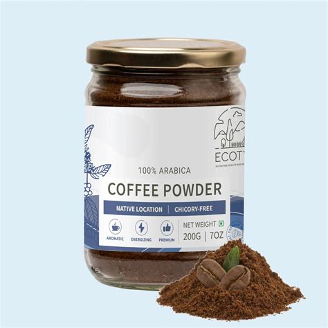 Ecotyl Coffee Powder | 100% Arabica | Strong Flavour & Rich Aroma - 20 ...