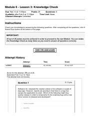 Image result for Module 6 Knowledge Check