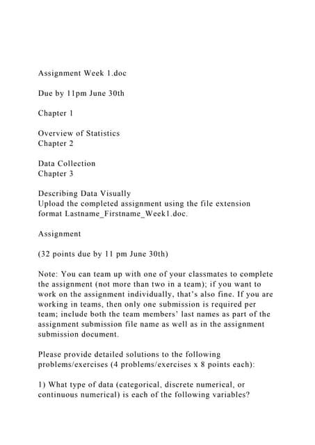 Image result for Assignment First Week