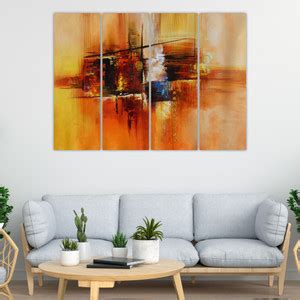 inephos Modern Abstract Multiple Frames Painting, 33 X 24 Inches, Set ...