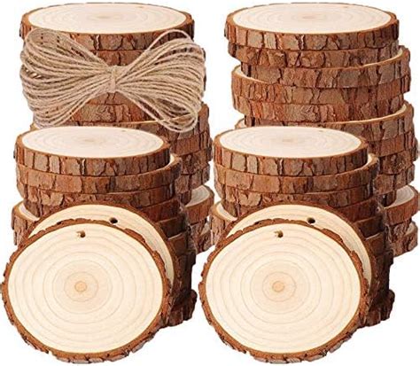100 Dischi Di Legno Naturali Ø4 Cm - Cerchi In Legno Per Fai Da Te, Decorazioni E Pittura - Foto 3