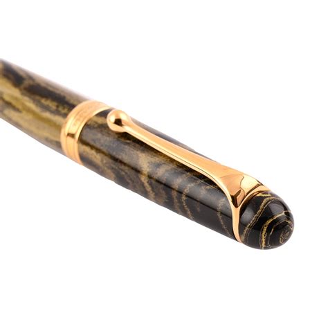 Aurora 88 Ebonite Marbled Yellow GT Fountain Pen|Makoba|Aurora Pen Shop