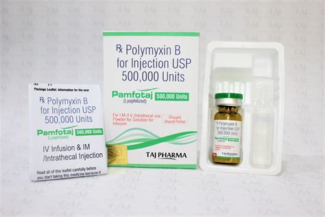 Polymyxin B for Injection USP 5,00,000 Units GMP Manufacturers